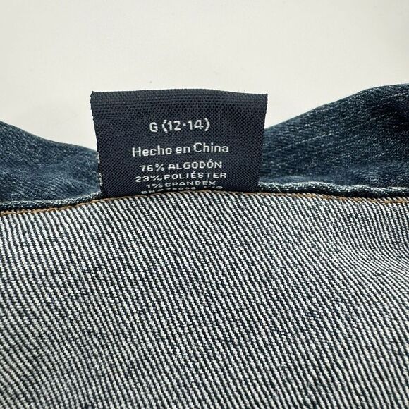 Faded Glory Size L 12 -14 Women's Denim Jean Jacket Button Down Front Pockets - Picture 9 of 16
